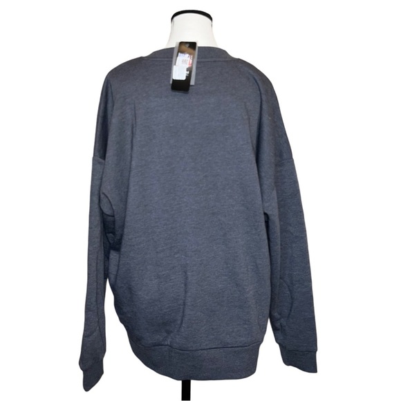 NFL Lions Gray and Blue Crewneck Sweater - Picture 2 of 4